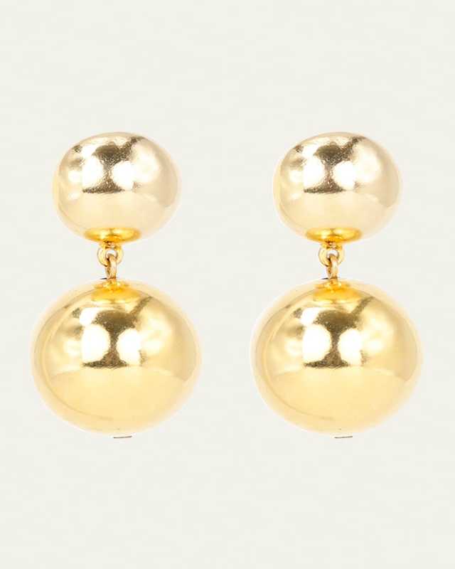 Gold Ball Clip-On Earrings